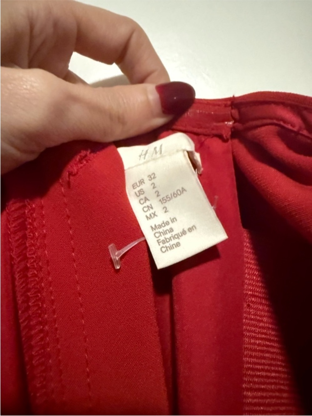H&M One-Shoulder Red Ruffle Jumpsuit - Picture 2 of 2